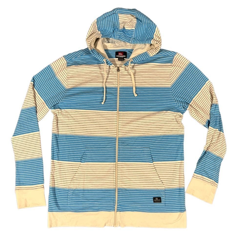 Vintage Quicksilver Zip Up Hoodie - Size XL - Picture 1 of 7